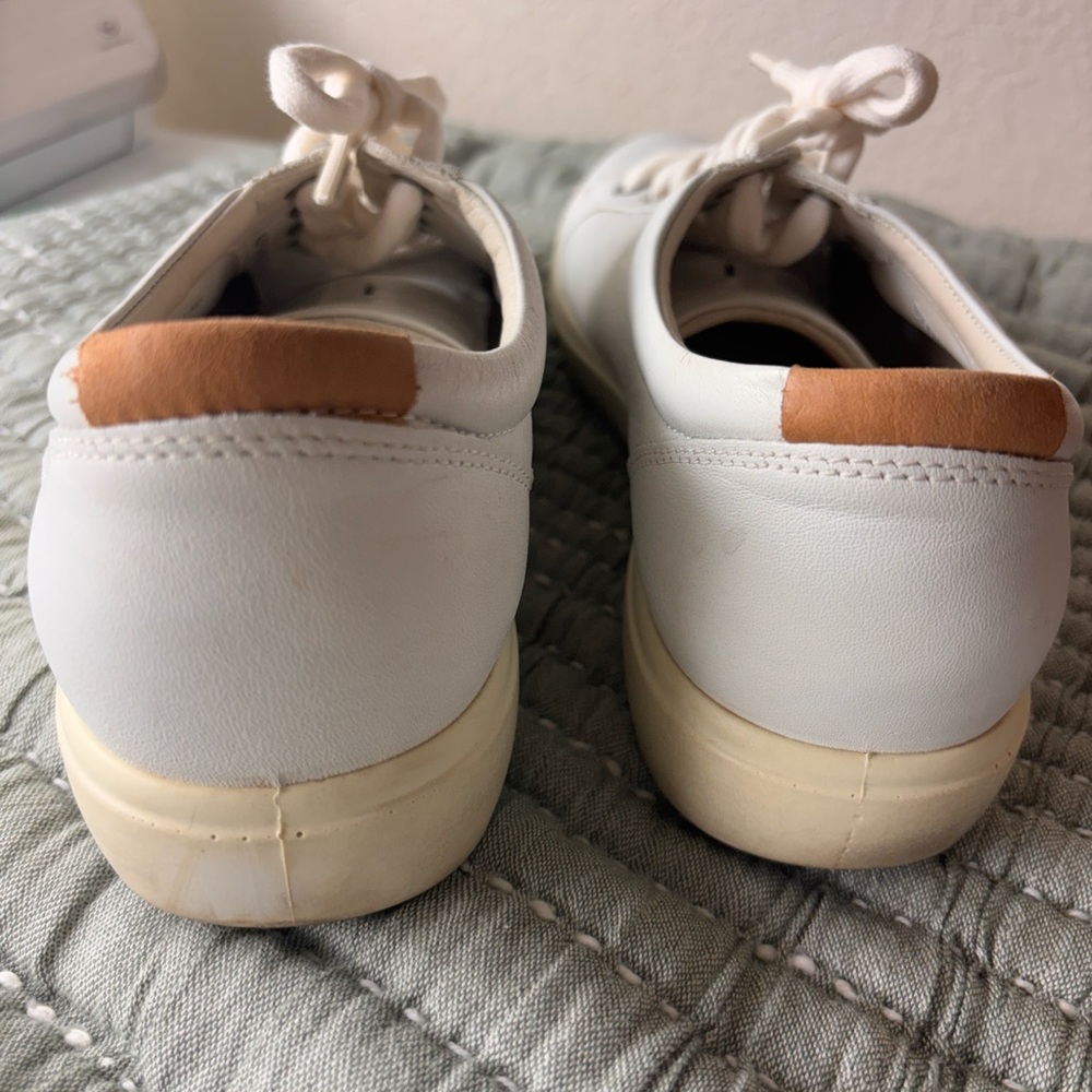 Ecco Cream Leather Footwear - Picture 7 of 8
